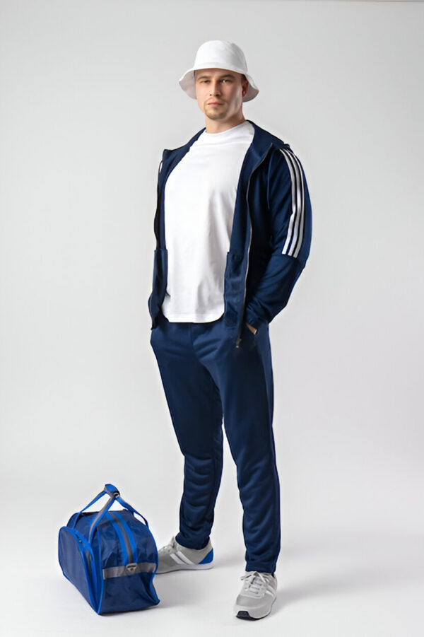 Navy Striped Winter Tracksuit